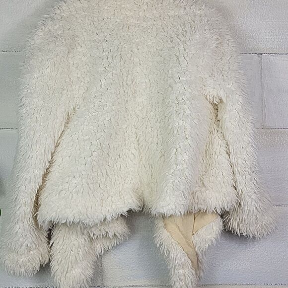 Free People White Teddy Jacket Plush Cozy Outerwear. Size XS - Picture 6 of 6